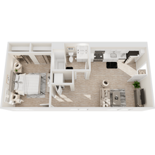 1 Bed 1 Bath C A-29 floor plan